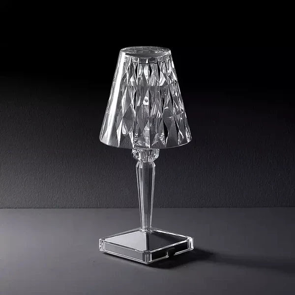 Lampa stołowa styl kryształowy z dotykowym sterowaniem eleganckie światło wall light