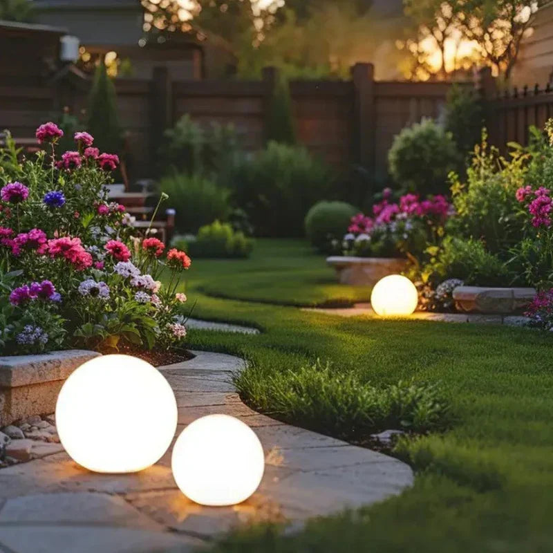 Zewnętrzne oświetlenie kuliste LED elegancka lampa zewnętrzna