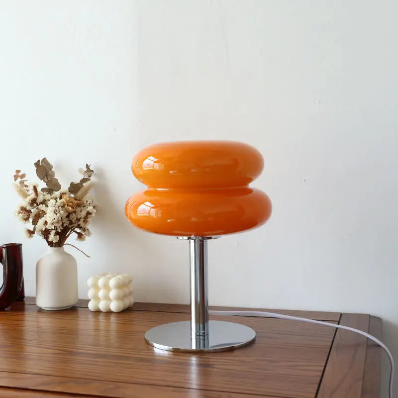 Nowoczesna lampa stołowa inspirowana stylem Bauhausu z 3-stopniowym ściemniaczem