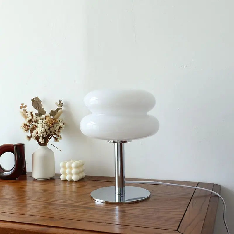 Nowoczesna lampa stołowa inspirowana stylem Bauhausu z 3-stopniowym ściemniaczem