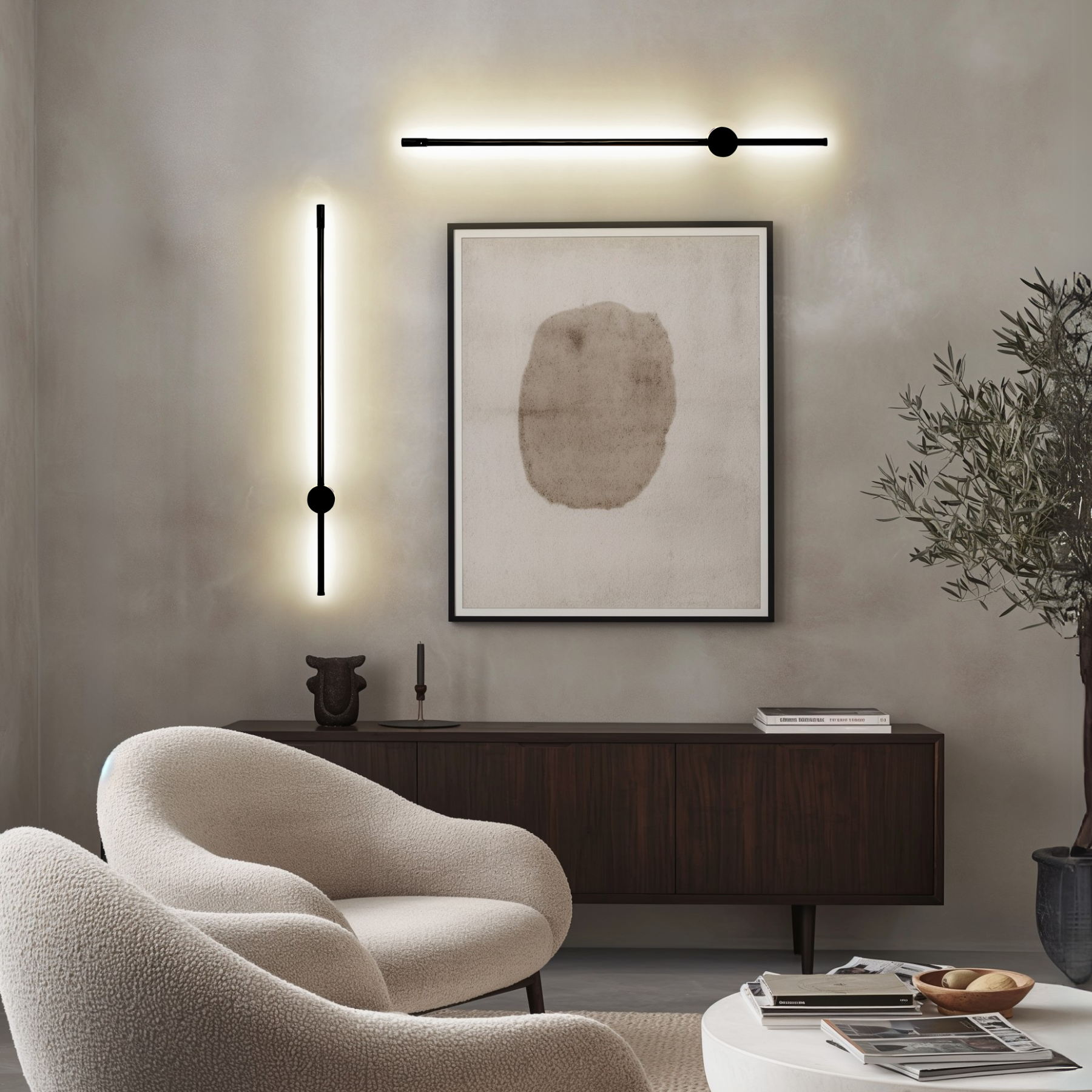 Minimalistyczna Nowoczesna lampa ścienna do wnętrz