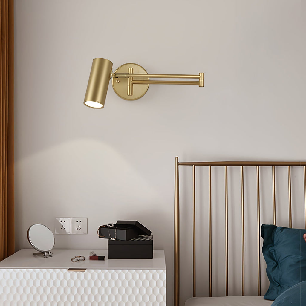 Nowoczesna Lampa Ścienna Regulowane Ramię Kierunkowe