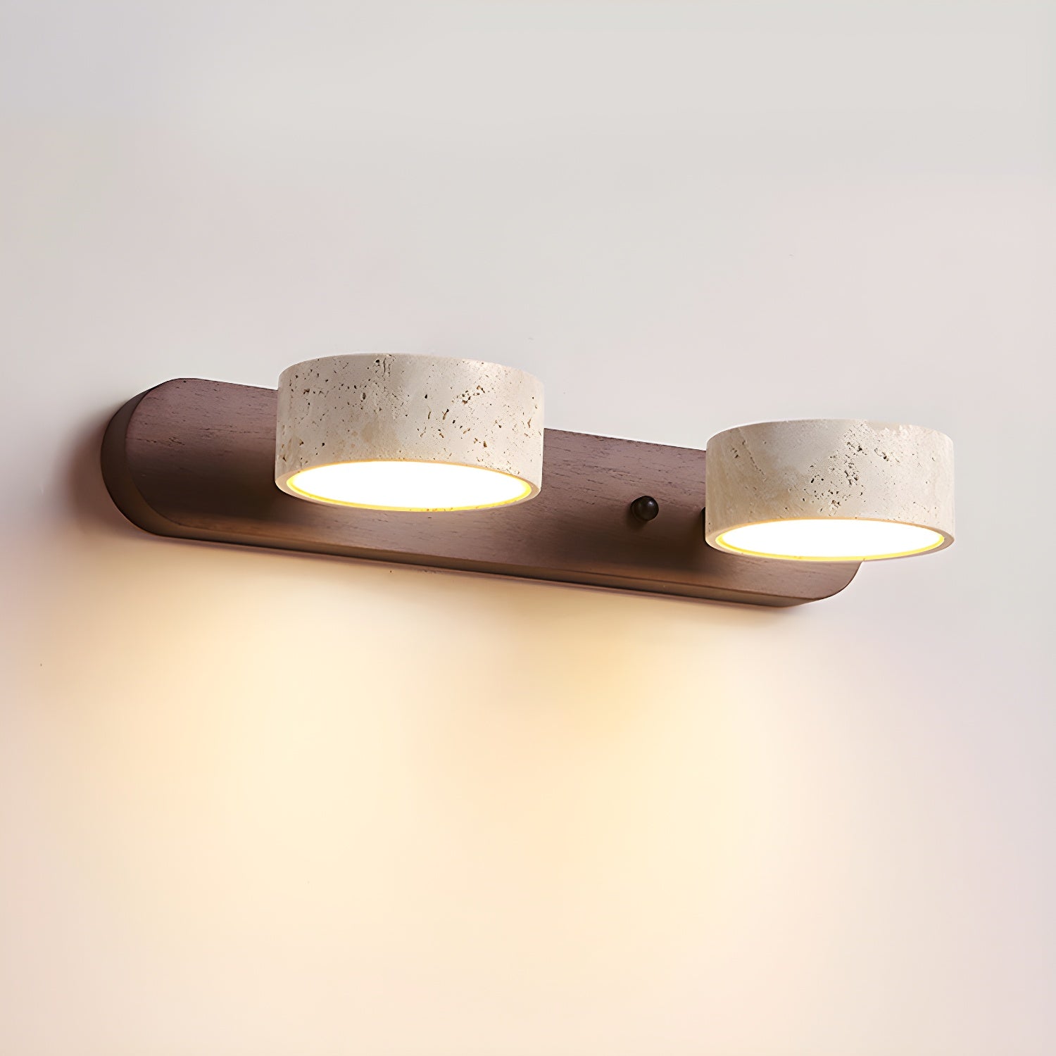 Wszechstronna przytulna lampa LED z naturalnego kamienia do przedpokoju, łazienki i sypialni