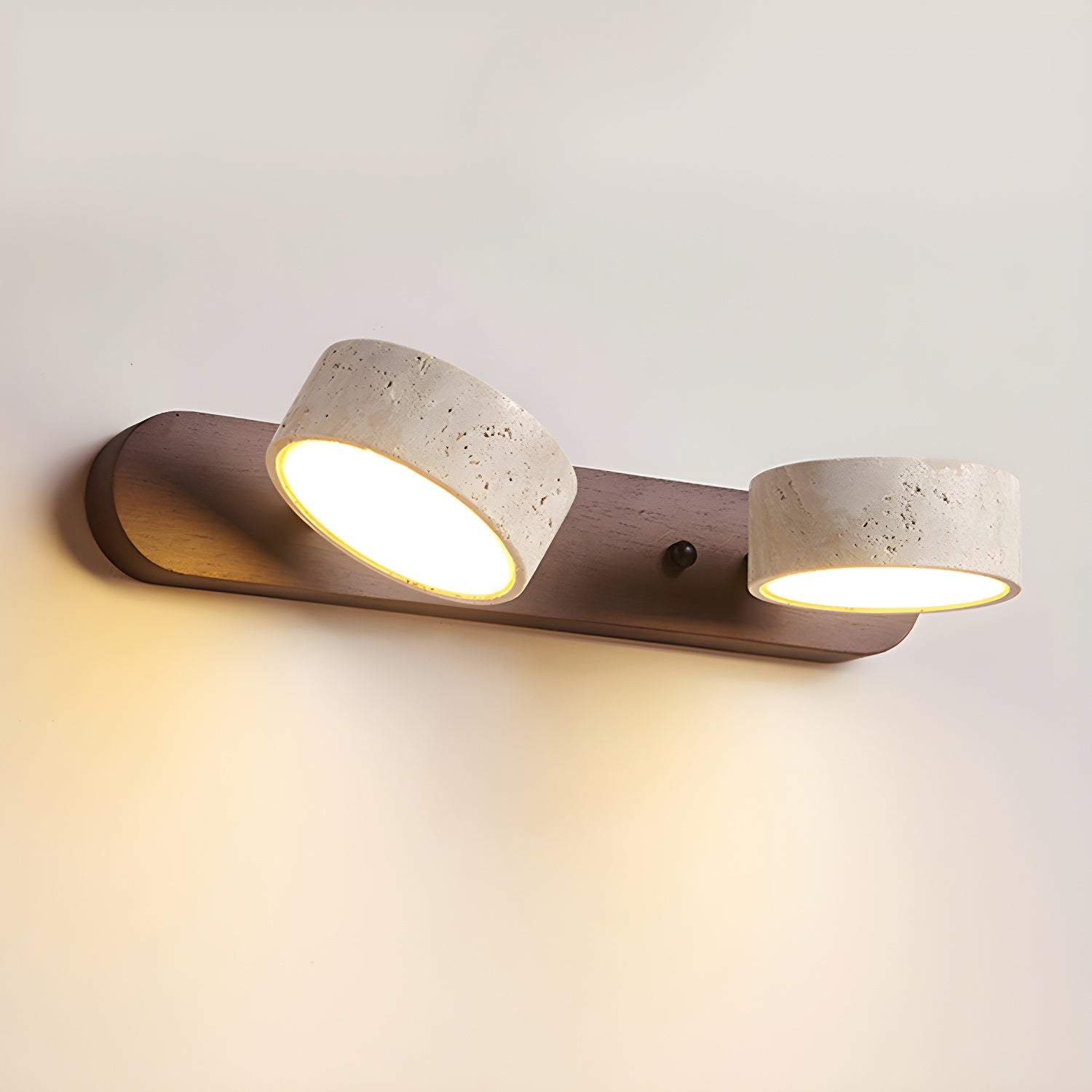 Wszechstronna przytulna lampa LED z naturalnego kamienia do przedpokoju, łazienki i sypialni