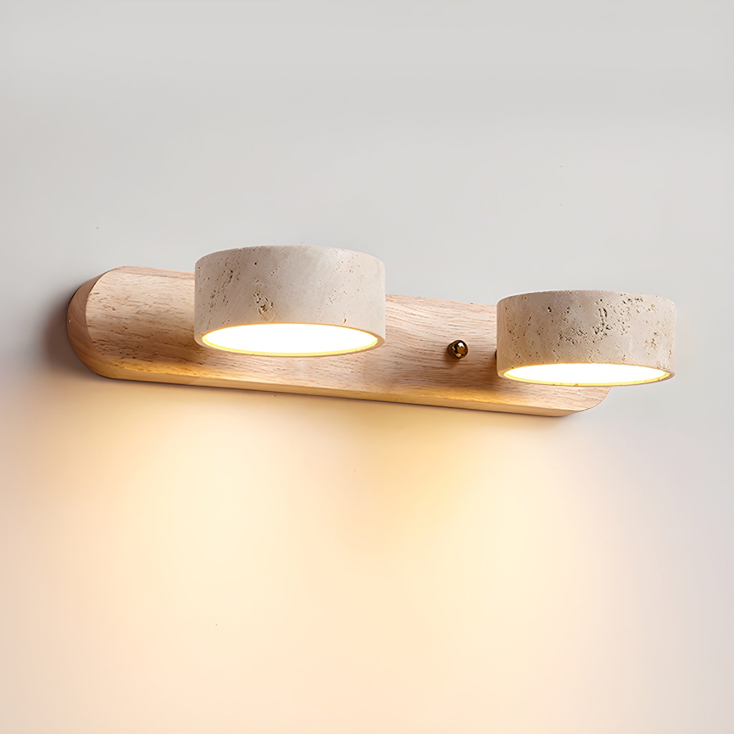 Jasna elegancka lampa ścienna z podwójnym LED