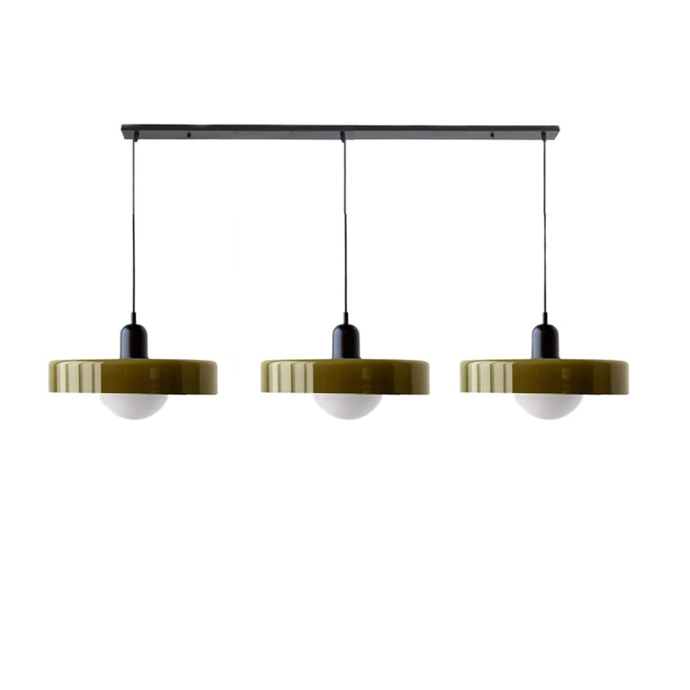 Urzekająca nastrojowa kolorowa 3-punktowa szklana lampa wisząca do wnętrz domowych