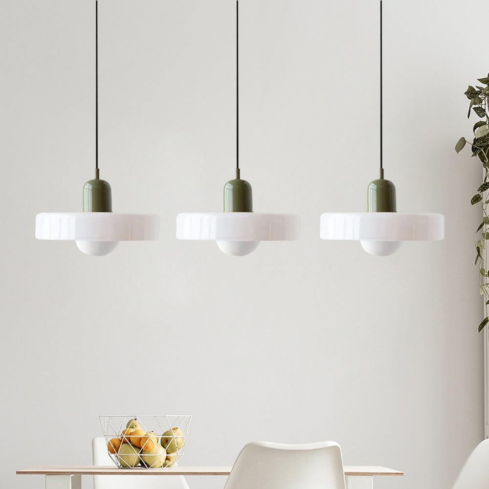 Urzekająca nastrojowa kolorowa 3-punktowa szklana lampa wisząca do wnętrz domowych