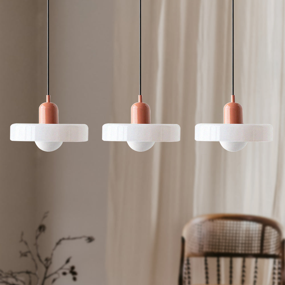 Urzekająca nastrojowa kolorowa 3-punktowa szklana lampa wisząca do wnętrz domowych