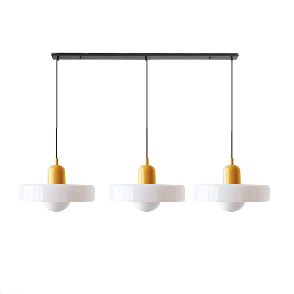 Urzekająca nastrojowa kolorowa 3-punktowa szklana lampa wisząca do wnętrz domowych