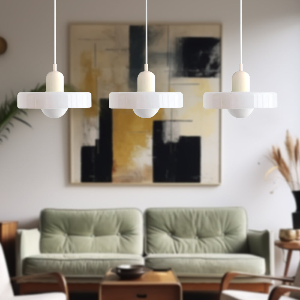 Urzekająca nastrojowa kolorowa 3-punktowa szklana lampa wisząca do wnętrz domowych