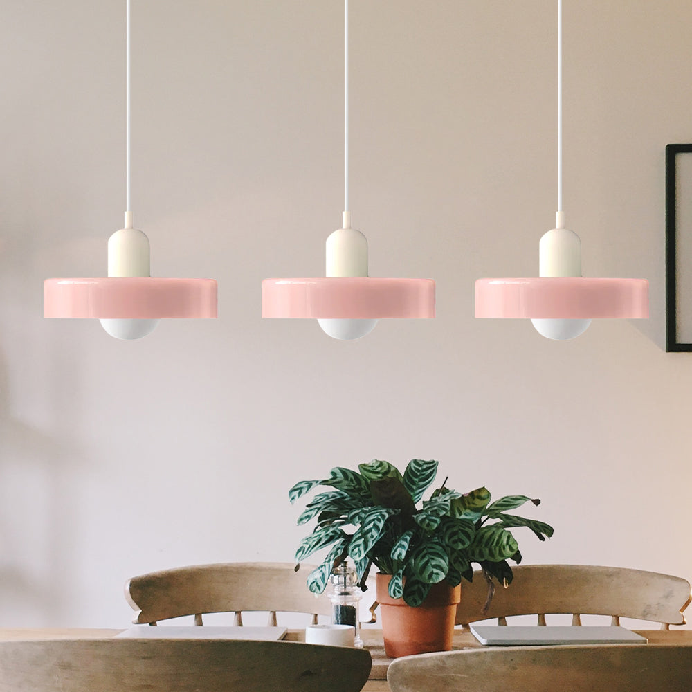 Urzekająca nastrojowa kolorowa 3-punktowa szklana lampa wisząca do wnętrz domowych