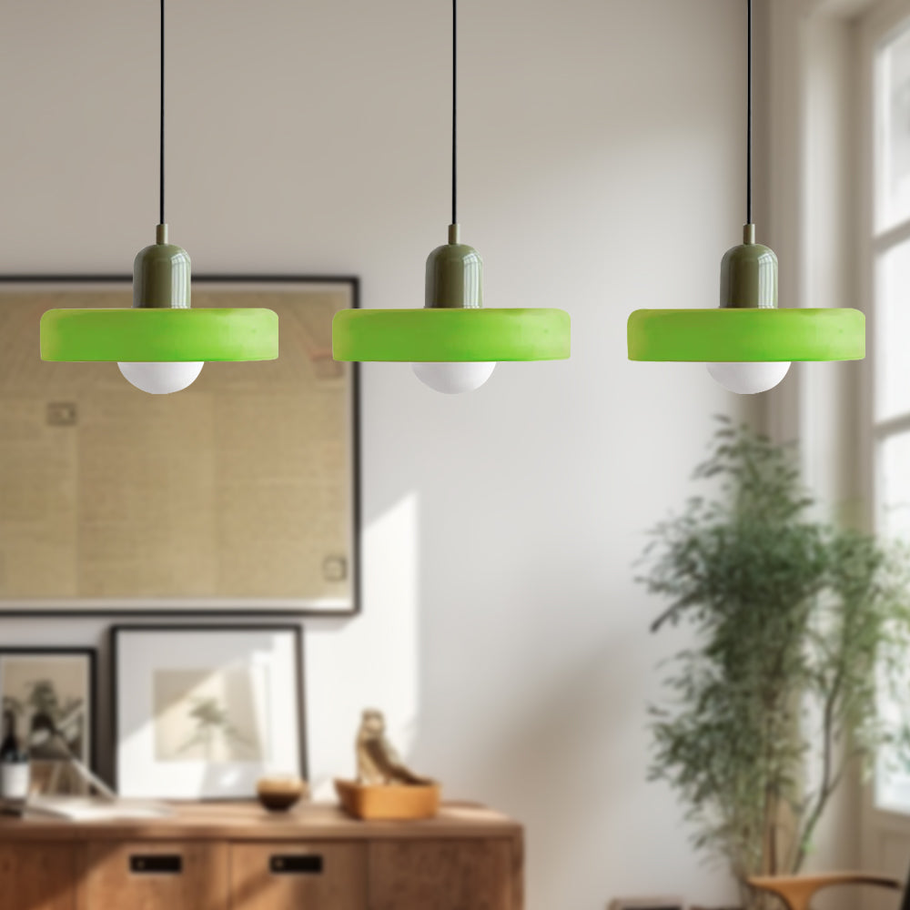 Urzekająca nastrojowa kolorowa 3-punktowa szklana lampa wisząca do wnętrz domowych