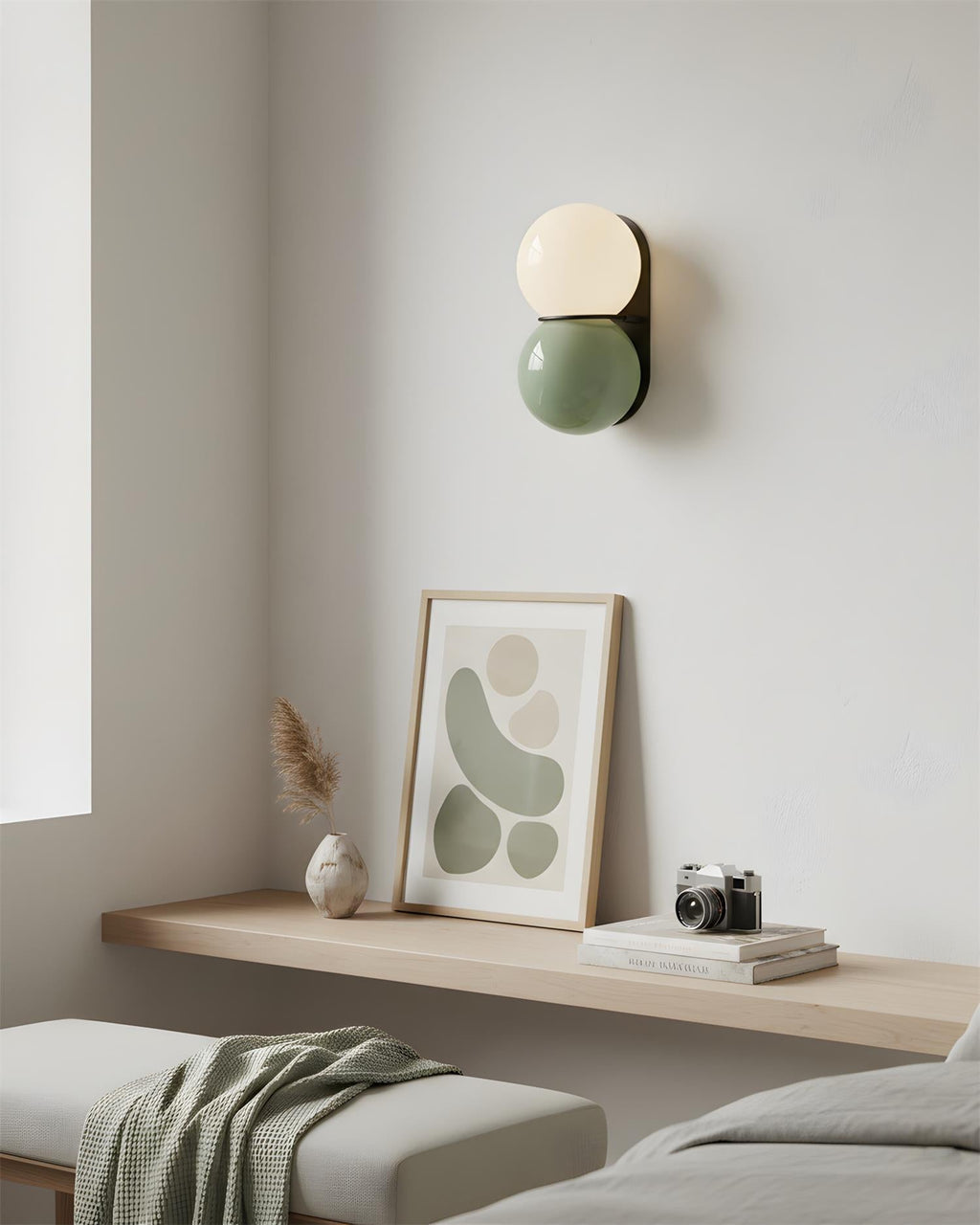 Nowoczesna podwójna kinkietowa lampa ścienna