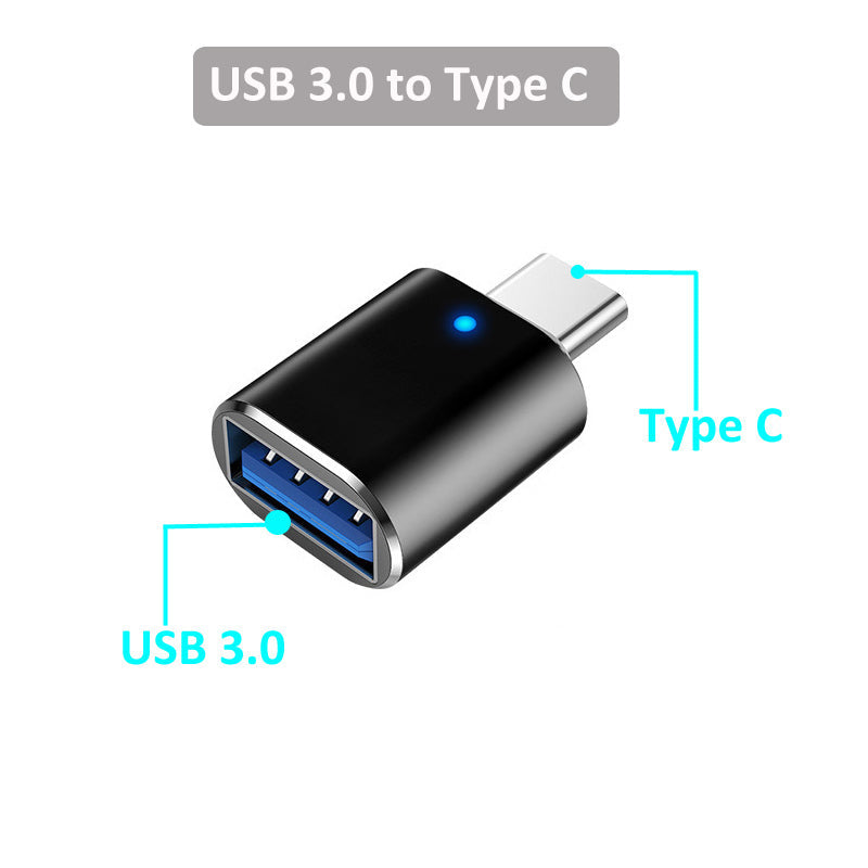 Uniwersalny adapter USB-C OTG z obsługą USB 3.0 i iOS