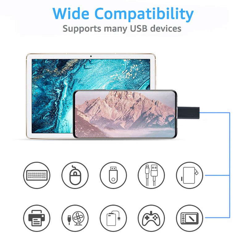 Uniwersalny adapter USB-C OTG z obsługą USB 3.0 i iOS