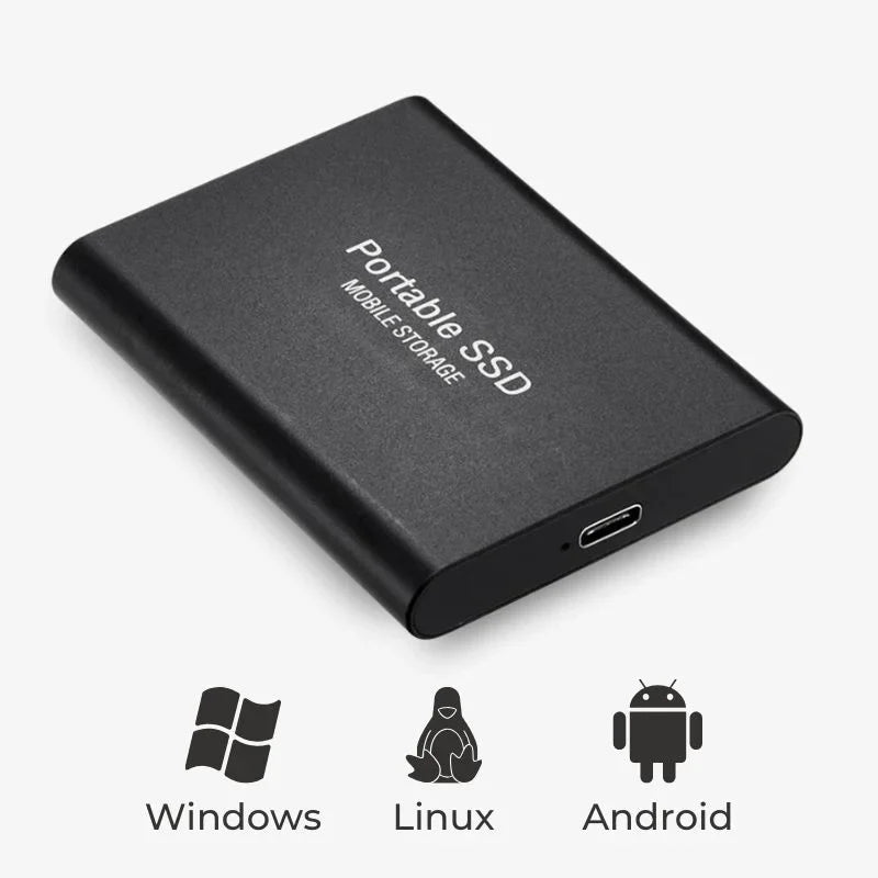 Kompaktowy Wydajny Zewnętrzny Dysk SSD Szybki Transfer Danych