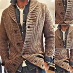 Męska Kurtka Smart Casual Styl Kardiganu Z Klasycznym Kołnierzem