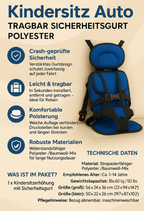Kompaktowy Podróżny Podstawka Siedziska dla Dzieci - Bezpieczna i pewna podróż