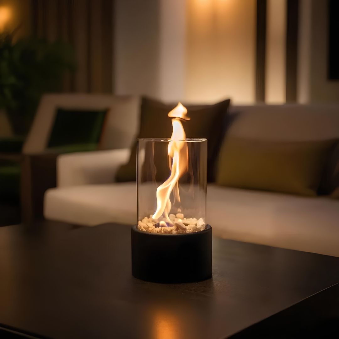 Klasyczna przezroczysta lampa olejowa szklana do wystroju wnętrz