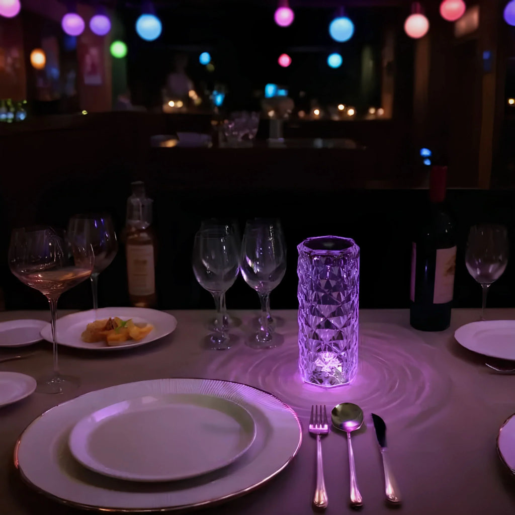 Elegancka lampa stołowa Crystal Touch