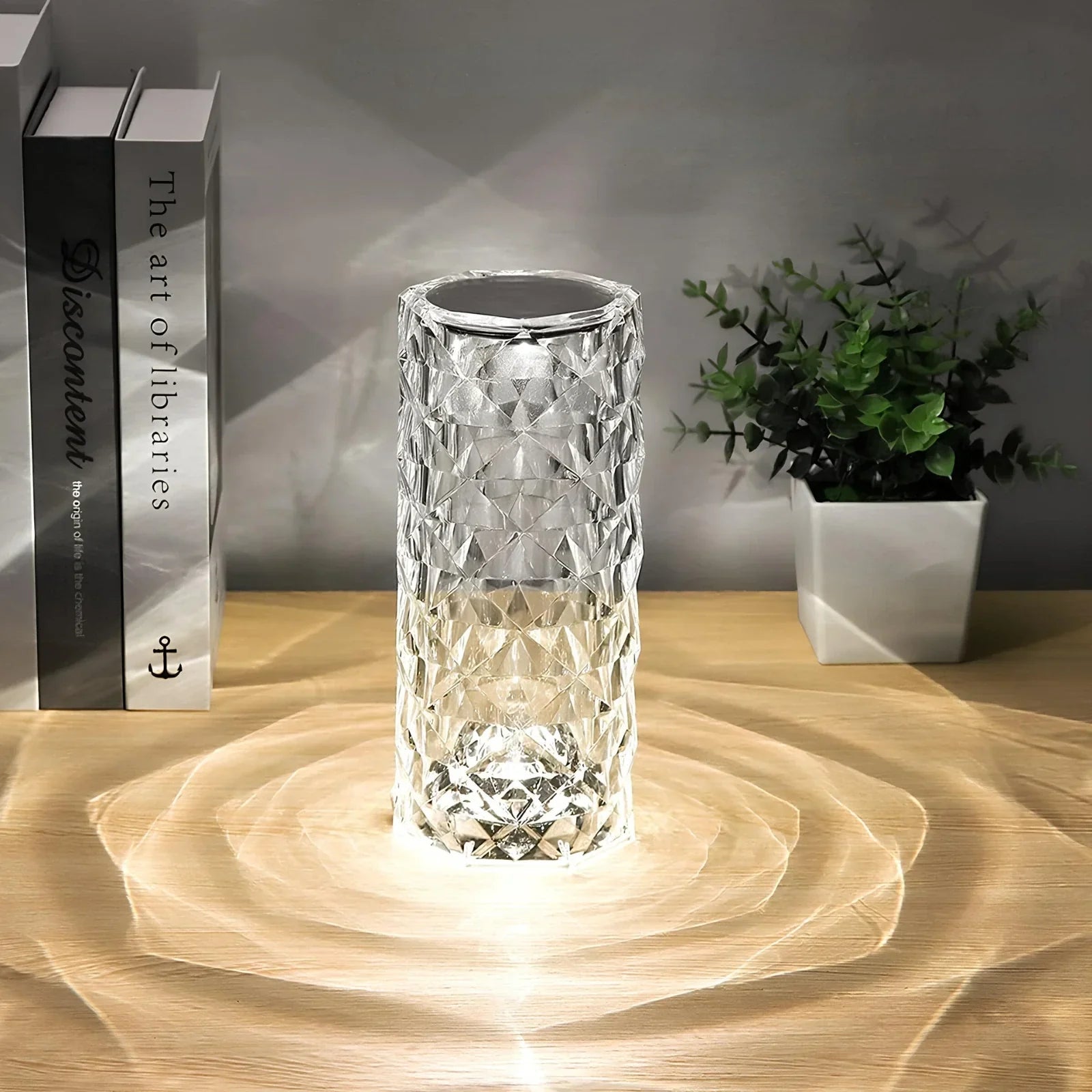Nowoczesna lampa kryształowa z funkcją one touch