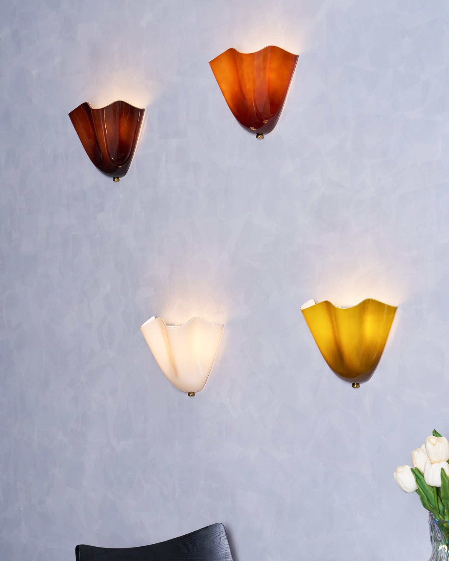 Współczesna płatkowego LED lampa ścienna