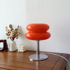 Retro włoska miękka szklana LED lampa stołowa zapewniająca spokojną i relaksującą atmosferę
