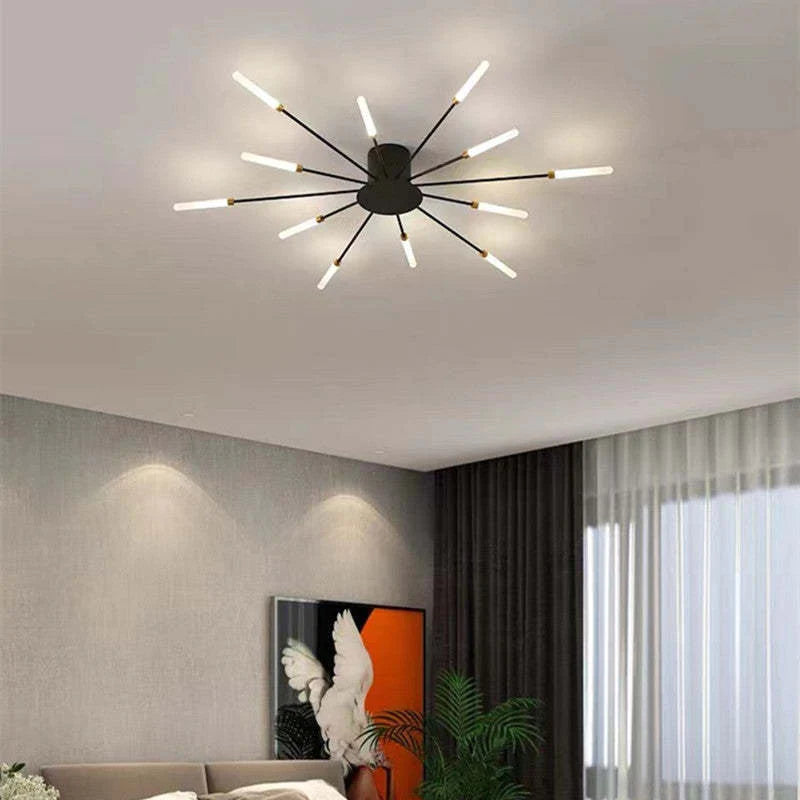Minimalistyczna industrialna lampa sufitowa LED do nowoczesnych pokoi