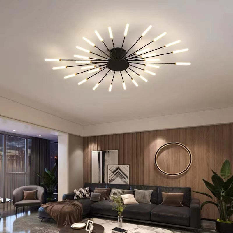 Minimalistyczna industrialna lampa sufitowa LED do nowoczesnych pokoi