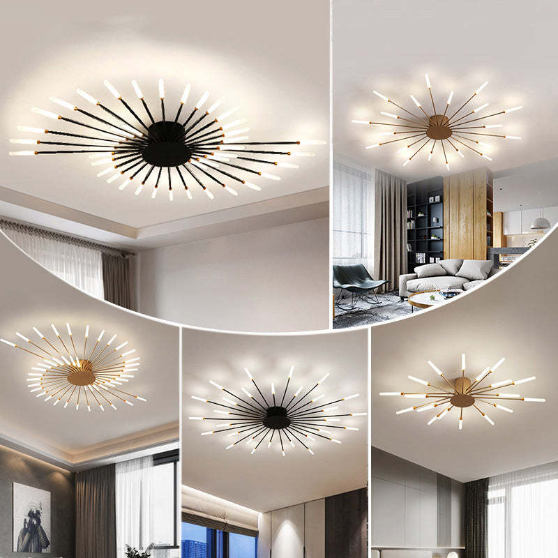 Minimalistyczna industrialna lampa sufitowa LED do nowoczesnych pokoi