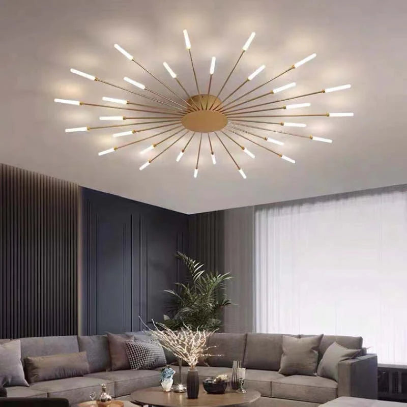 Minimalistyczna industrialna lampa sufitowa LED do nowoczesnych pokoi
