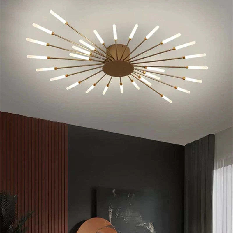 Minimalistyczna industrialna lampa sufitowa LED do nowoczesnych pokoi