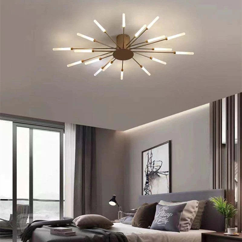 Minimalistyczna industrialna lampa sufitowa LED do nowoczesnych pokoi