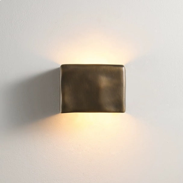 Nowoczesna lampa ścienna kostka światło góra dół montaż na ścianie