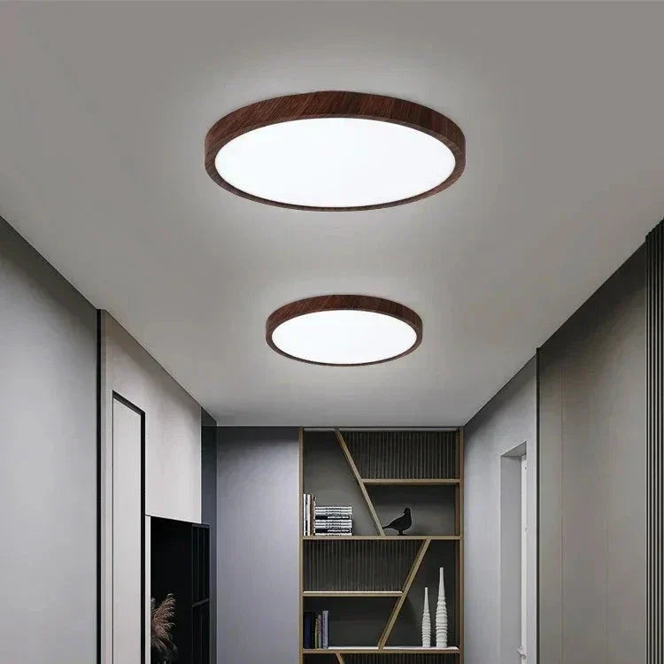 Lampa sufitowa LED w stylu japandi – ultracienka konstrukcja wpuszczana