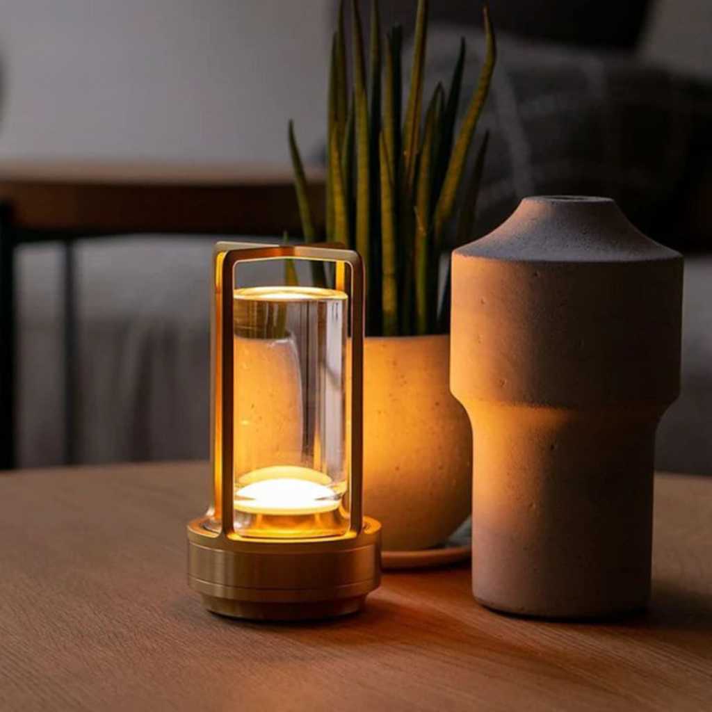 Kompaktowa Bezprzewodowa Lampka Nocna LED Dotykowa - Oświetlenie trójkolorowe