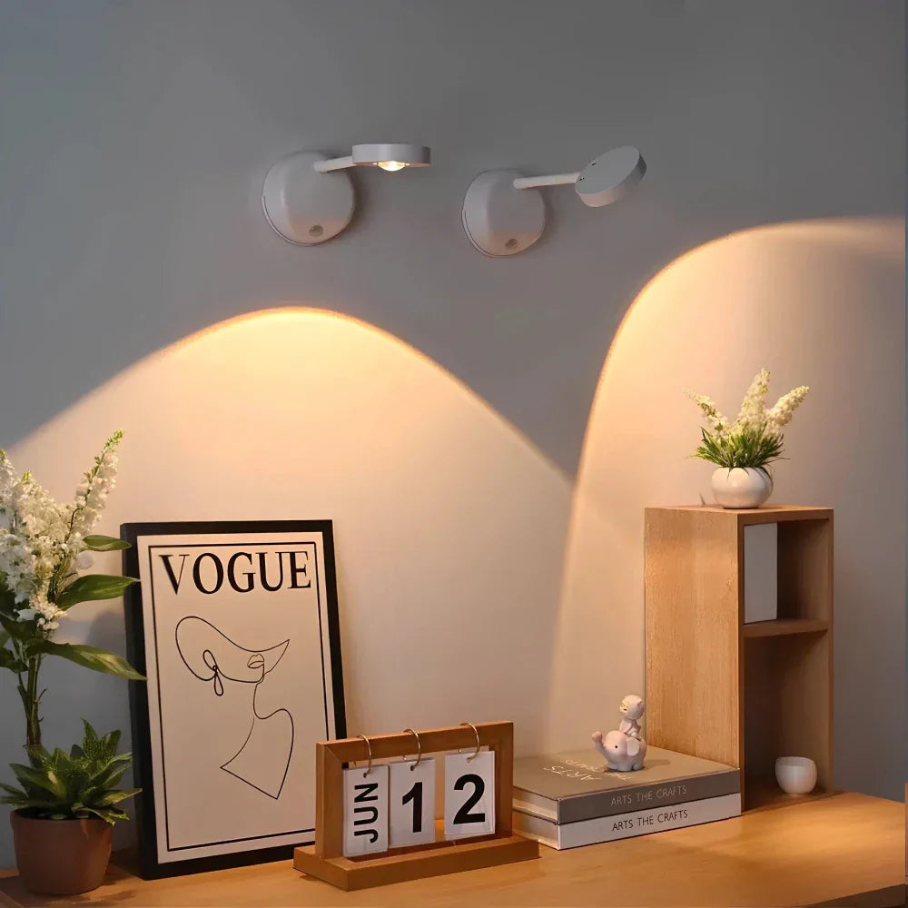 Kompaktowa łatwa w montażu lampa LED z czujnikiem ruchu