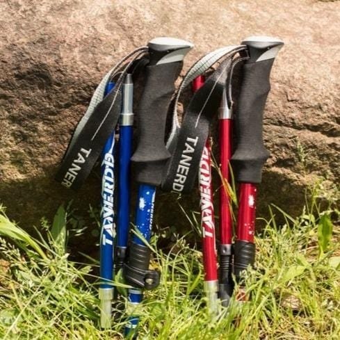 Ultralekki Wytrzymały Aluminiowy Kijek Trekkingowy – Składany i Regulowany
