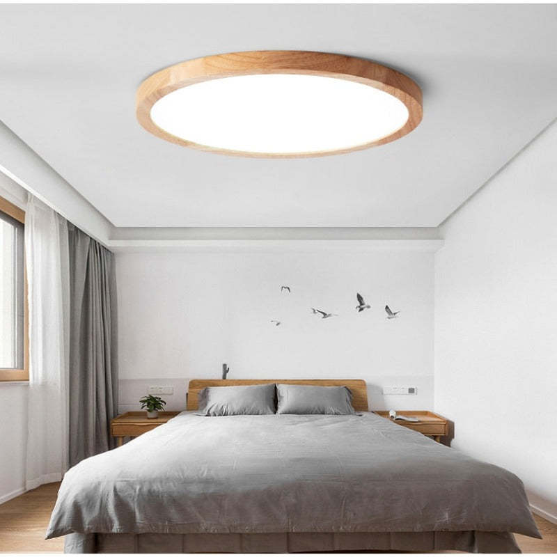 Stylowa Okrągła Lampa Sufitowa Flush Mount Nowoczesna – Minimalistyczny styl japoński
