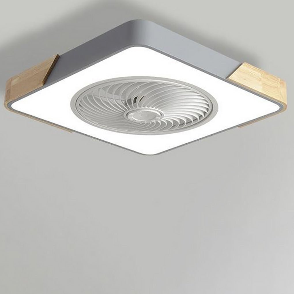 Elegancka lampa sufitowa LED z wentylatorem