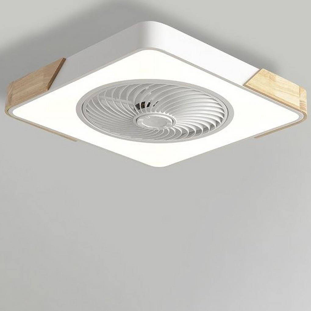 Elegancka lampa sufitowa LED z wentylatorem