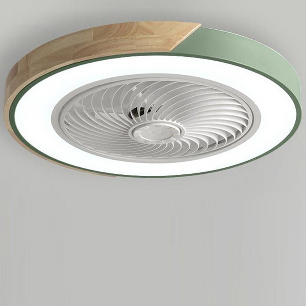 Elegancka lampa sufitowa LED z wentylatorem