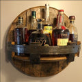 Półka ścienna Bourbon Barrel – Rustykalny akcent do domowego barku