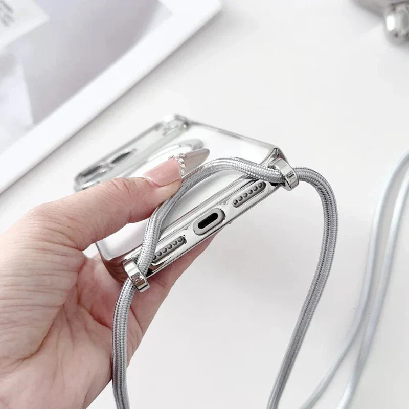 Regulowana smycz do etui na telefon z przezroczystym MagSafe dla iPhone'a
