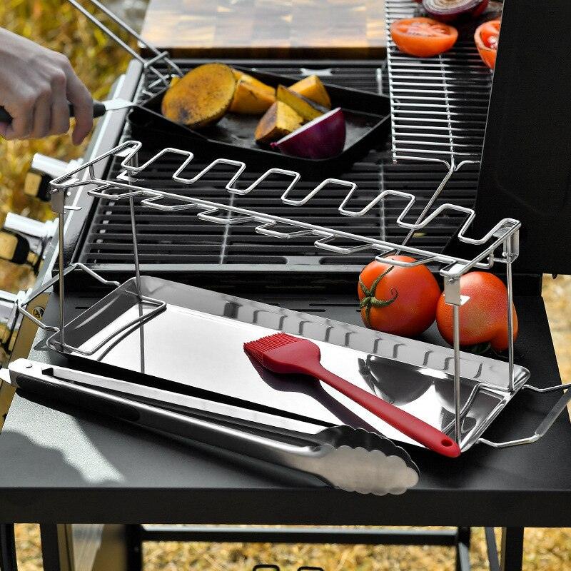 Praktyczny stojak gotowania kurzych pałek BBQ