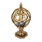 Zewnętrzna lampa w stylu vintage z kulistym kloszem Klasyczna lampa ogrodowa