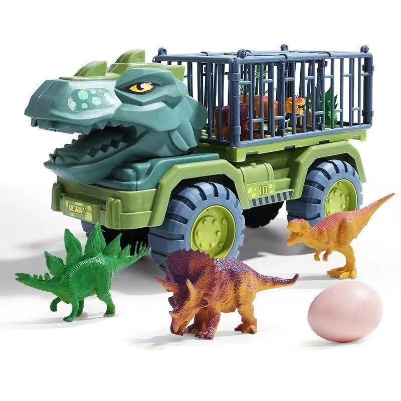 Interaktywny Zestaw Ciężarówka z Dinozaurami dla Dzieci