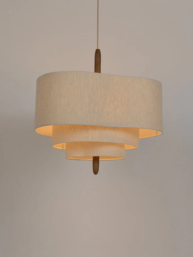 Dekoracyjna szykowna materiałowa lampa wisząca żyrandol