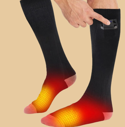 Skarpety ogrzewające unisex z trzema ustawieniami temperatury