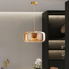 Stylowa lampa wisząca LED w stylu retro z połowy wieku